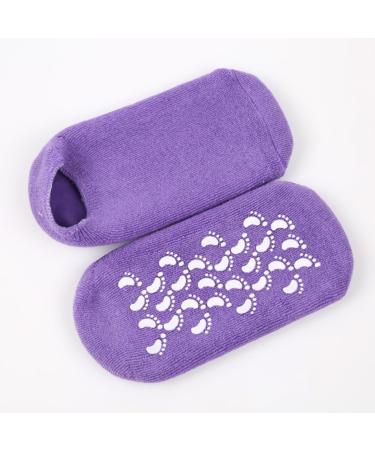 minkissy 1 Pair Gel Spa Socks Moisturizing Socks for Women Cracked Heel Socks Gel Socks Moisturizing Cotton Socks Foot Moisturizing Socks Women Spa Socks Purple Women's Repair Socks Crusty - Buy Online on GoSupps.com