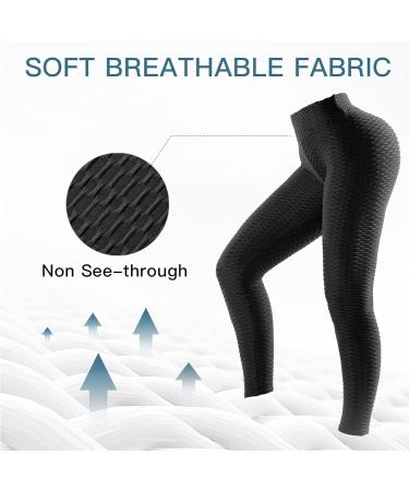 Oielai Women's High Waist Push Up Leggings | TikTok Fitness & Yoga Pants - Black - Buy Online on GoSupps.com