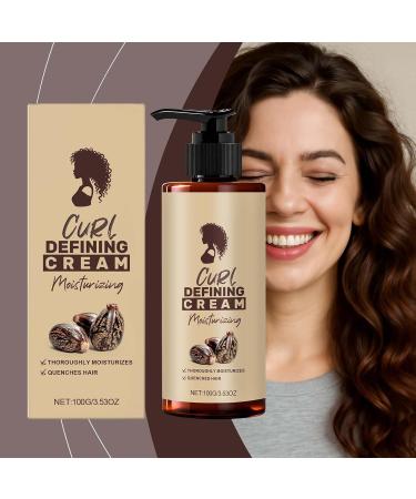  gifyym Curls Cream 100 ml Women's Styling Cream for Dry Hair and Frizz | Moisturising Lotion Activating Definition Protection Moisturising Styling Anti-Frizz Daily Use - Buy Online on GoSupps.com
