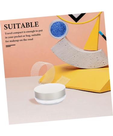  Mikinona Mikinona Loose Powder Compact Case Travel Size Empty Compact Loose Face Powder Container Makeup Powder Container with Puff and Sifter (30g) - Buy Online on GoSupps.com