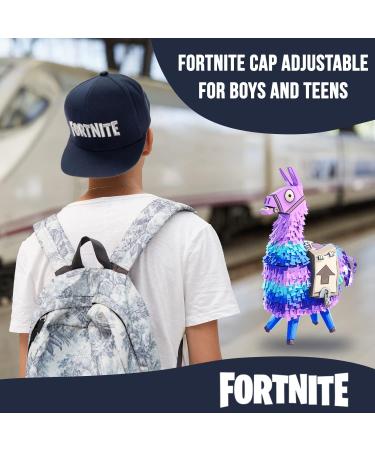 Boys FORTNITE Baseball Cap | Quality Navy Flatbrim Hat for Kids - Buy Online on GoSupps.com