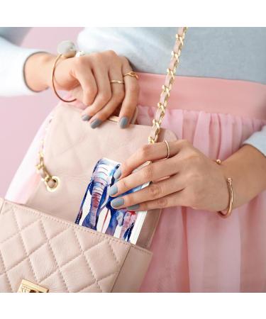 Travel Lipstick Organizer Case | Portable Makeup Bag with Mirror | Elephant Mother & Nver Design | Shop Internationally - Buy Online on GoSupps.com