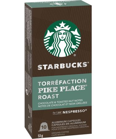 Starbucks by Nespresso Blonde Espresso Roast Nespresso Coffee Capsules Original Line Compatible 10 Nespresso Coffee Pods & By Nespresso Pike Place 10 Nespresso Coffee Pods - Buy Online on GoSupps.com