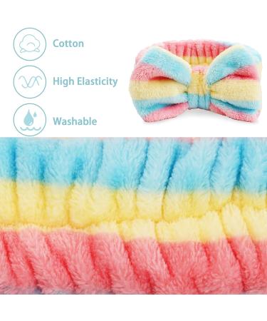 Ayesha 6PCS Coral Fleece Spa Headbands for Women and Girls - Soft Elastic Hair Bands for Face Washing, Makeup, and Skincare - 6 Colors Available - Buy Online on GoSupps.com