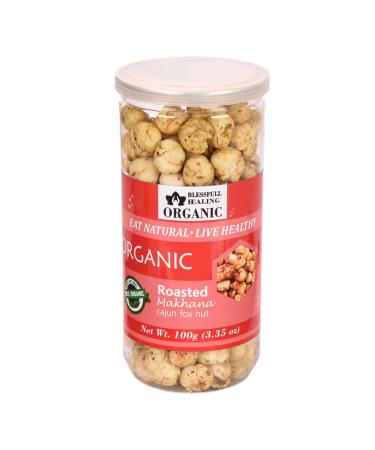 Buy Blessfull Healing Organic Makhana - Roasted Cajun Flavor (100g) | Healthy Snacks & Superfoods International Shipping - Buy Online on GoSupps.com