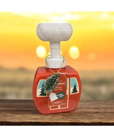 Holiday Foaming Hand Soap Cranberry Scent with Tree Ornament SLS-Free 16.9 fl oz - Buy Online on GoSupps.com