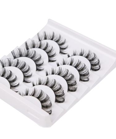 Buy 3D Faux Mink Russian Strip Lashes | Natural Look Wispy & Fluffy Volume | International Shipping Available - Buy Online on GoSupps.com
