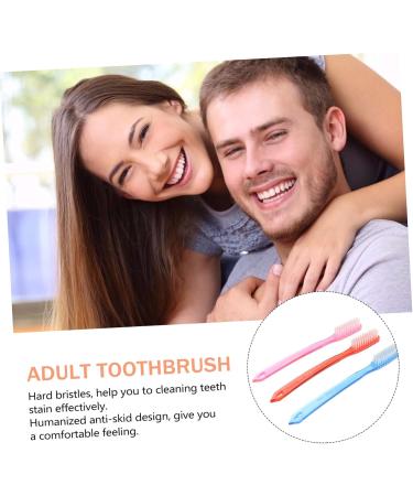 Ultechnovo 24 Pack Medium Travel Toothbrushes - Premium Adult Toothbrushes with Hard Bristles & Floss for Exceptional Oral Care - Buy Online on GoSupps.com