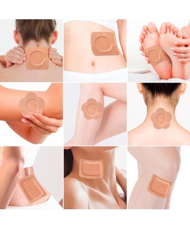 32Pcs Castor Oil Pack Patches Set for Waist Stomach Belly Highly Absorbent Self-Adhesive Organic Cotton Pads Leak Free Portable Disposable for Daily Travel 32pcs Set for whole body - Buy Online on GoSupps.com