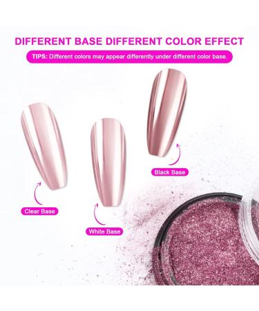 Saviland Chrome Nail Powder Set - 36 Colors Metallic Mirror Effect for Nail Art | Pearl Manicure Decoration with Sponge Sticks - Premium Chrome Powder for Stunning Nails - Buy Online on GoSupps.com