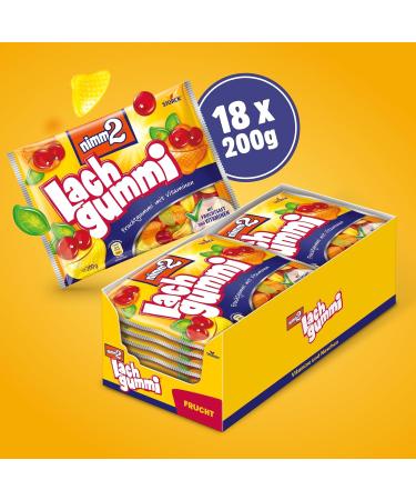 Buy nimm2 Lachgummi - 18 x 200g Fruit Gum with Juice & Vitamins | International Shipping Available - Buy Online on GoSupps.com