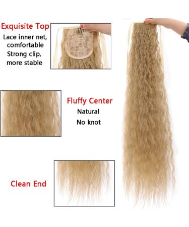 Ponytail Extensions Extension Clip In Pony Tail Wrap Around Black Blonde Heat Resistant Fiber Women s Synthetic Ponytail Long Wavy Hair for Women(Color:103) 80 103 - Buy Online on GoSupps.com