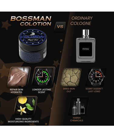 Bossman Colotion - 2-in-1 Men's Lotion & Cologne for Hydrating Scented Beard Softening (Royal Oud) - Buy Online on GoSupps.com