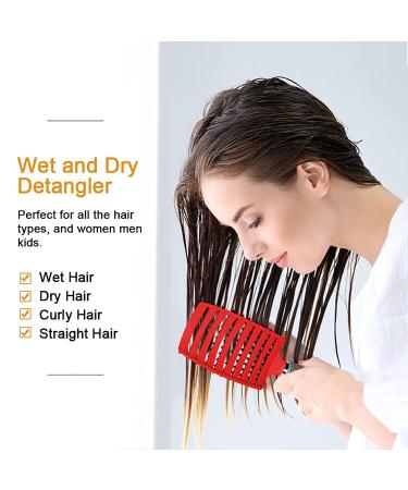 Hairstreaq Detangling Brush - Vented Fast Drying Hairbrush for Girls and Women (Pink) - Buy Online on GoSupps.com