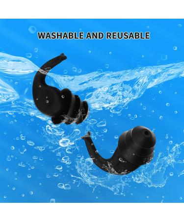 Silicone Reusable Earplugs for Sleeping, Concerts, Swimming - 2 Pairs (Blue) - Buy Online on GoSupps.com