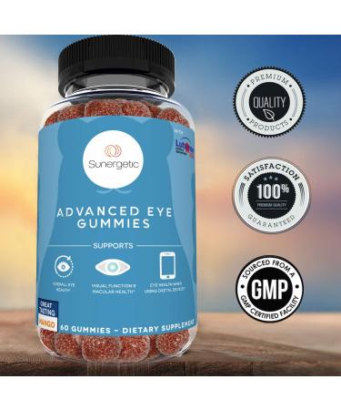 Premium Lutein and Zeaxanthin Eye Support Gummies for Adults - Clinically Studied Lutemax 2020-60 Formula for Vision, Macular Health and Overall Eye Health - Buy Online on GoSupps.com