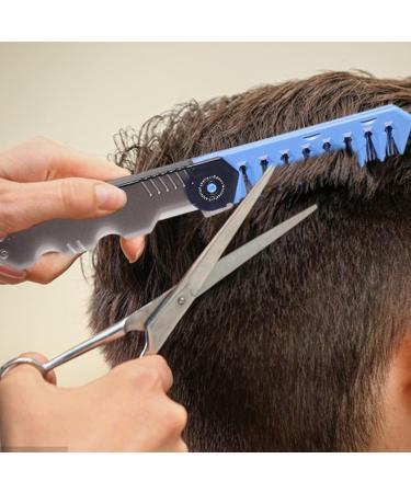 Foldable Folding 2 in 1 Pocket Beard Oilkop Barber Styling Tool Clipper for Hair Beards Mustaches Daily Care Blue - Buy Online on GoSupps.com