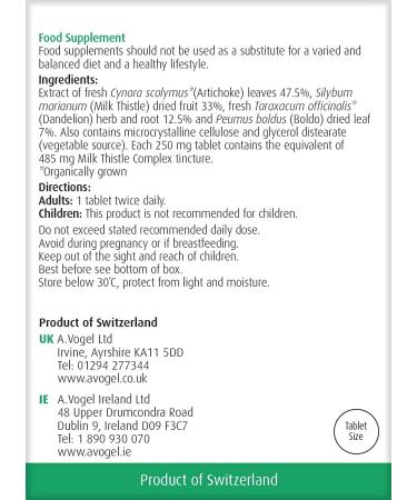 A.Vogel Milk Thistle Complex Tablets (60 ct) - Natural Liver Support Supplement - Buy Online on GoSupps.com