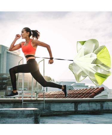 56 Speed Chute for Running Speed Training | Resistance Parachute for Football & Soccer | Includes Carry Bag | Kids, Youth, and Adults | Light Green - Buy Online on GoSupps.com