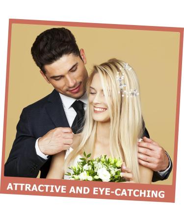 Beaupretty Hair Comb Accessory Flower Arrangement and Headwear bridal headpiece combs rhinestone hair vine bridal flower hair pin wedding hairpiece hair bride Hair piece side - Buy Online on GoSupps.com