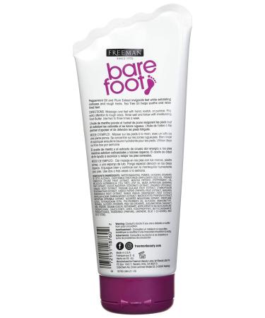 Freeman Bare Foot Exfoliating Foot Scrub Peppermint and Plum 5.3 oz - Refreshing Peppermint + Plum Scrub - Buy Online on GoSupps.com