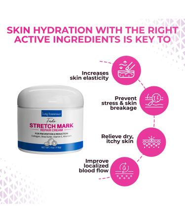 LURE Essentials Fade Stretch Marks Cream with Cocoa Butter - Pregnancy Stretch Mark Remover & Prevention - Buy Online on GoSupps.com