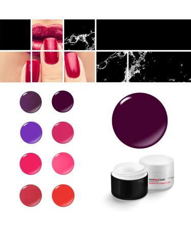 EuBeCos EuBeCos Wetlook WL621 Autumn Plum UV and LED Gel 5 ml No sweat layer Studio quality Made in Germany