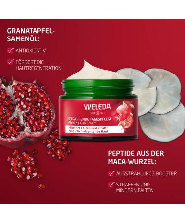WELEDA Bio Founder's Day Care - Natural Anti-Aging Face Cream with Pomegranate Oil & Maca Peptides | Moisturizer for Elasticity & Wrinkle Reduction (40ml) - International Shipping Available - Buy Online on GoSupps.com