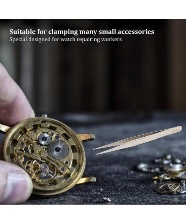 Electronic Maintenance Tweezers for Watch Repair, Sewing, Beading, DIY Craft & Cell Phone Repair (Straight Pointed with Hairspring) - Shop Now! - Buy Online on GoSupps.com