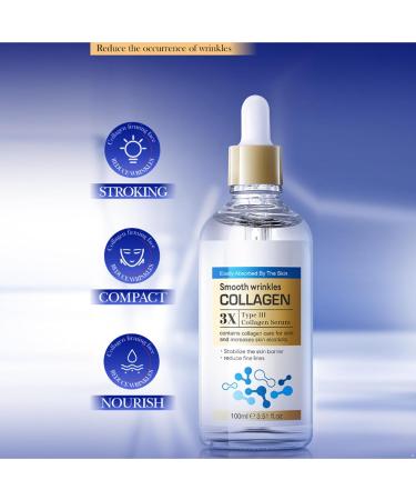 Aislor Collagen Face Serum 100ml: Lightweight Hydration with Niacinamide Hyaluronic Acid & Collagen Complex White One Size One Size White - Buy Online on GoSupps.com