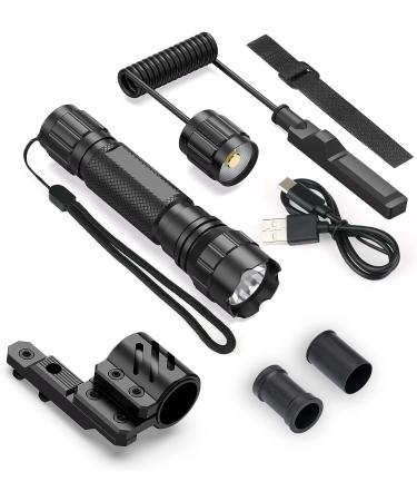 Feyachi FL14-MB Tactical Flashlight 1200 Lumen Matte Black LED Weapon Light with mLok Mount and Pressure Switch - Buy Online on GoSupps.com