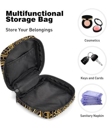 Boho Golden Sea Turtle Women's Period Kit - Storage Pockets & Holder | Portable Feminine Product Bag - Buy Online on GoSupps.com