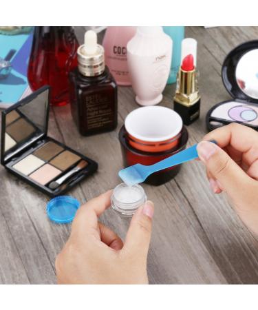 Accmor 100pcs 3g Empty Sample Containers with Lids - Cosmetic Jars + 5 Mini Spatulas - Buy Online on GoSupps.com