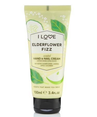 I Love Signature Elderflower Fizz Rejuvenating Hand and Nail Cream Containing Shea Butter & Organic Coconut Oil 100ml