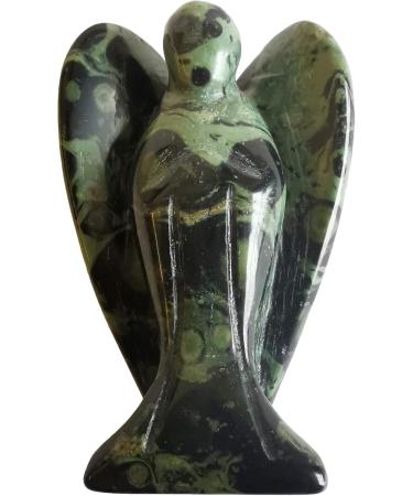 Lovionus89 Kambaba Jaspis Guardian Angel Statue - 5cm Hand-Carved Stone Healing Crystal Decoration - Buy Online on GoSupps.com