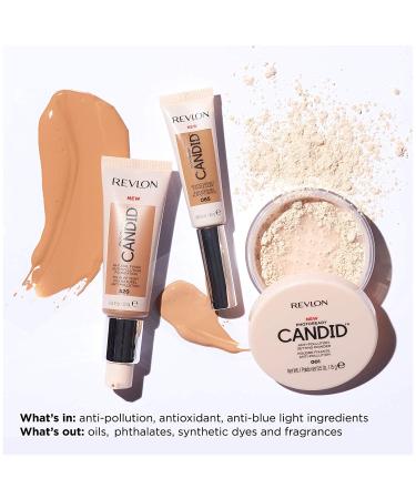 Revlon PhotoReady Candid Setting Powder | Anti-Pollution, Lightweight Formula | Natural Finish | Universal Translucent Shade 001 - 0.5 Oz - Buy Online on GoSupps.com