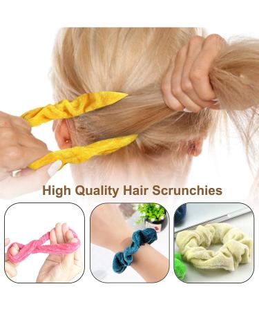 15pcs Velvet Hair Ties - Colorful Scrunchies & Elastic Hair Bands for Women & Girls - Perfect Ponytail Accessories - Buy Online on GoSupps.com