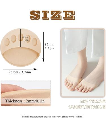 JEVRKAPZ Metatarsal Forefoot Pads for High Heels - 6 Pairs Honeycomb Fabric Cushions for Pain Relief - Buy Online on GoSupps.com