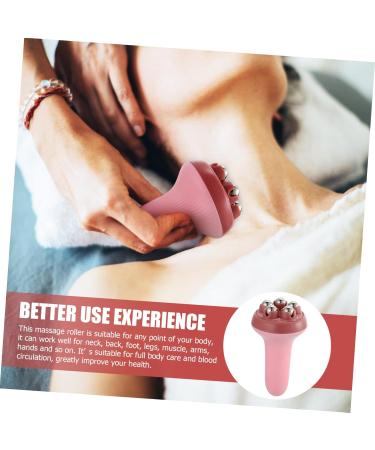 Minkissy 3PC Massage Roller Set - Body Percussion Massager & Muscle Roller Stick - Manual Roll Massage Devices - Rosa 14.5x7.5CM - International Shipping Available - Buy Online on GoSupps.com