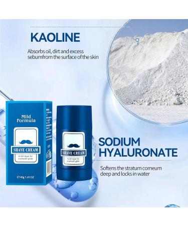  G n rique Shaving Cream for Men 40g Hydrating Balm 2 in 1 Smooth Shave Stick Beard Grooming Facial Hair Removal Moisturizing Formula and Soft Skin Beards Care Creamd - Buy Online on GoSupps.com