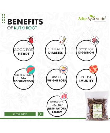  ATTAR AYURVEDA Attar Ayurveda Kutki - Katuki - Picrorhiza Kurroa (100 g) - Buy Online on GoSupps.com
