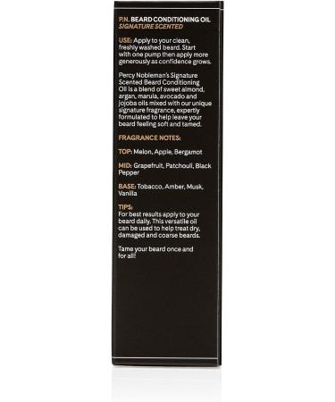 Percy Nobleman Beard Oil - 99% Conditioning Oil for Soft and Smooth Facial Hair (30ml) - Buy Online on GoSupps.com