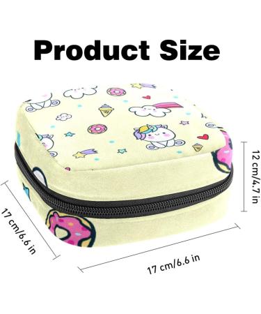Shop Meteor Unicorn Storage Bag - Large Menstrual Cup Pocket & Zipper for Women | Organize Bandages Panty Liners Tampons & More | Multi-Colored Design - Buy Online on GoSupps.com