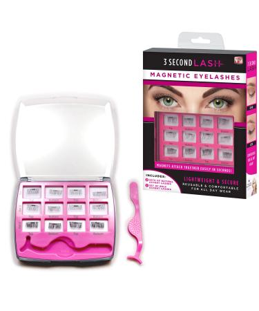 Allstar Innovations - 3 Second Lash Magnetic Eyelash Accents  Includes 2 Natural  1 Bold Set of Lashes  As Seen on TV 3 Pair (Pack of 1)