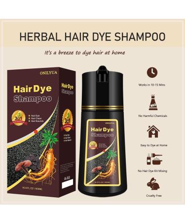 Blonde Brown Hair Color Shampoo 3 in 1 - Instant Natural Dye for Men & Women | Long Lasting Brown Color | Fast Results - Buy Online on GoSupps.com