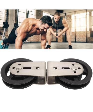 Cable Pulley Wheel Stainless Steel Swivel Single Pulley Block Easy to Install 2 Way Pulley Block 360 Degrees Rotating Detachable Duplex Bearing for Fitness Gym Equipment (Plastic) - Buy Online on GoSupps.com