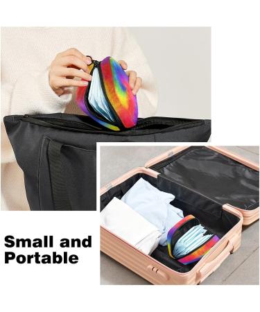 Colorful Tie Dye Sanitary Napkin Storage Bag | Period Sanitary Pouch for Teen Girls & Women - Color 6 - Buy Online on GoSupps.com