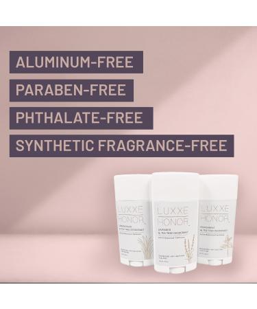 Lemongrass + Tea Tree Deodorant Women Men Aluminum Free Natural Odor Protection Lemongrass 2.65 Ounce (Pack of 1) - Buy Online on GoSupps.com