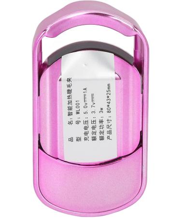 Heated Eyelash Curler Electric Lash Curler Rechargeable Curler for Quick Curling Long Lasting Women Gift with T Type Silicone Design (Rose Red) - Buy Online on GoSupps.com