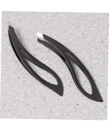 Beatifufu 4-Piece Eyebrow Tweezers Kit - Professional Hair Removal Tools for Men | Best Black Tweezers Set - Buy Online on GoSupps.com